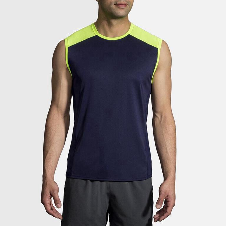 Brooks Stealthless Running Tank Herre Online - Blå - Norge (VGM586210)